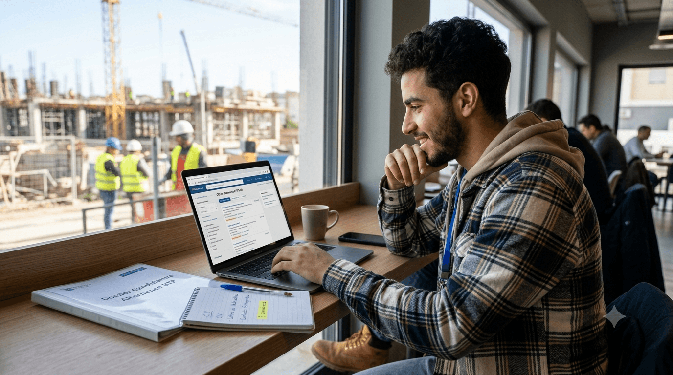 Comment trouver son entreprise en alternance BTP en moins de 3 semaines ?