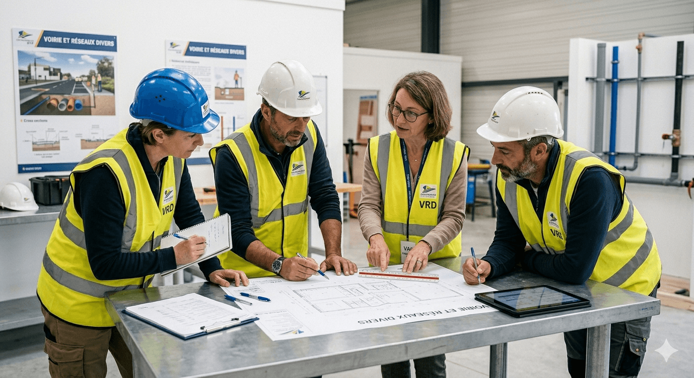 Reconversion Conducteur de Travaux VRD : Pilotez les Infrastructures en 7 Mois