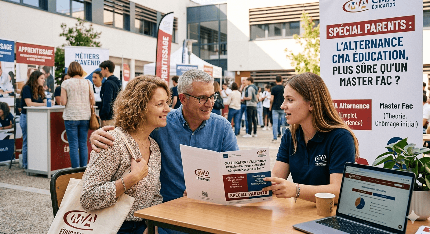 Spécial Parents : pourquoi l’alternance chez CMA Education est plus sûre qu’un Master à la fac ?